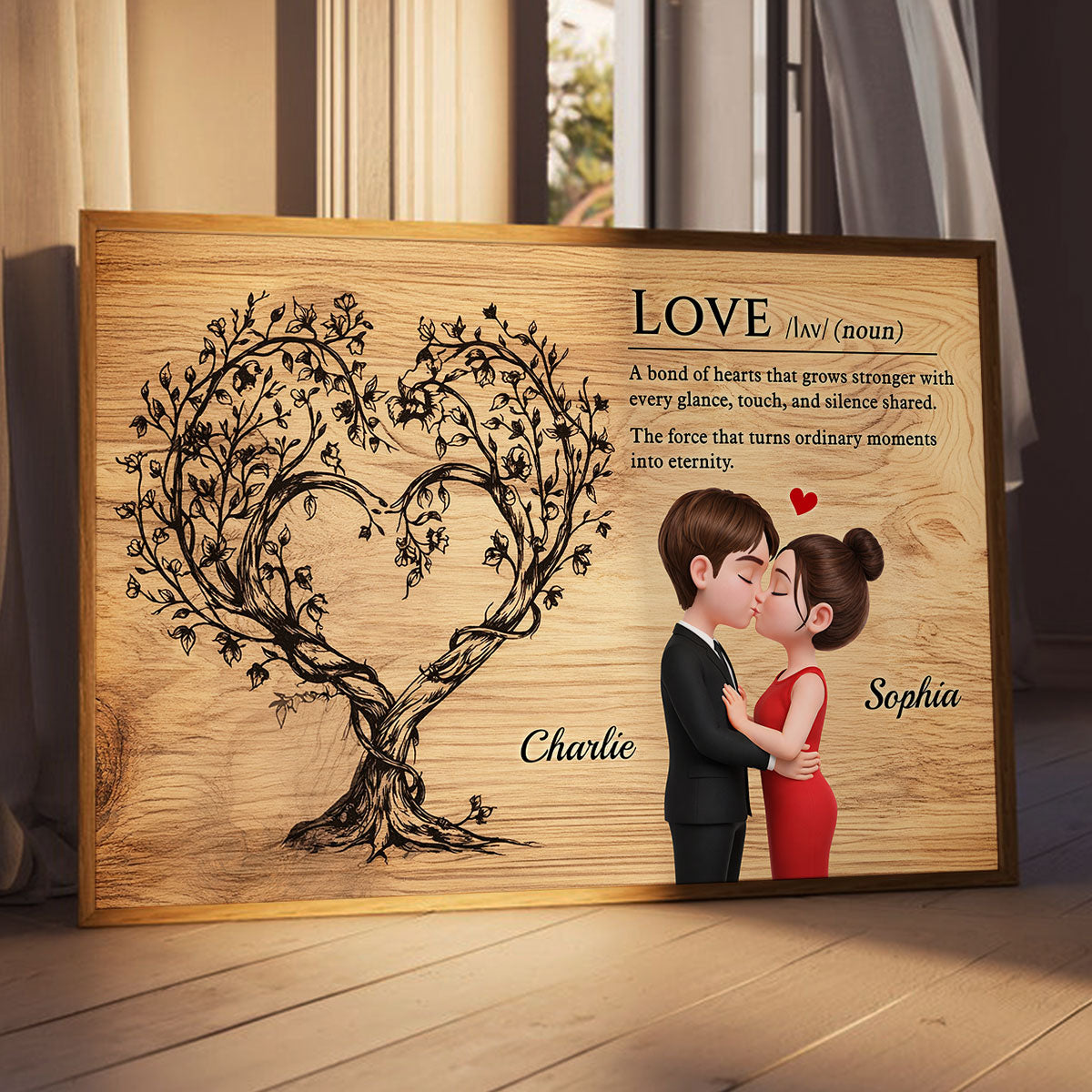 Love Definition Wall Decor - Personalized Poster - Anniversary, Valentine's Day Gift, Gift For Him, Gift For Her
