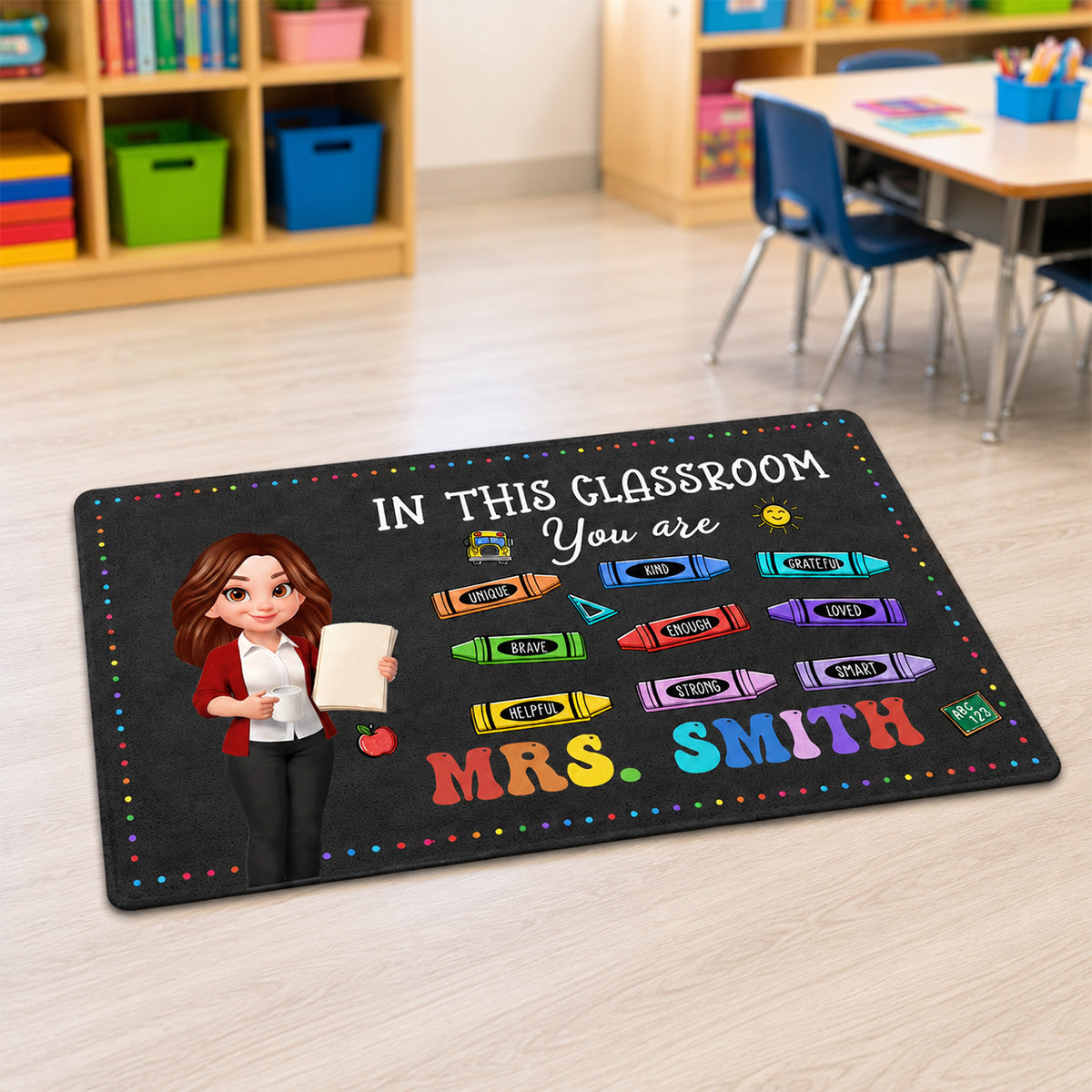 In This Classroom You Are - Personalized Doormat - Back To School Gift, Gift For Teacher
