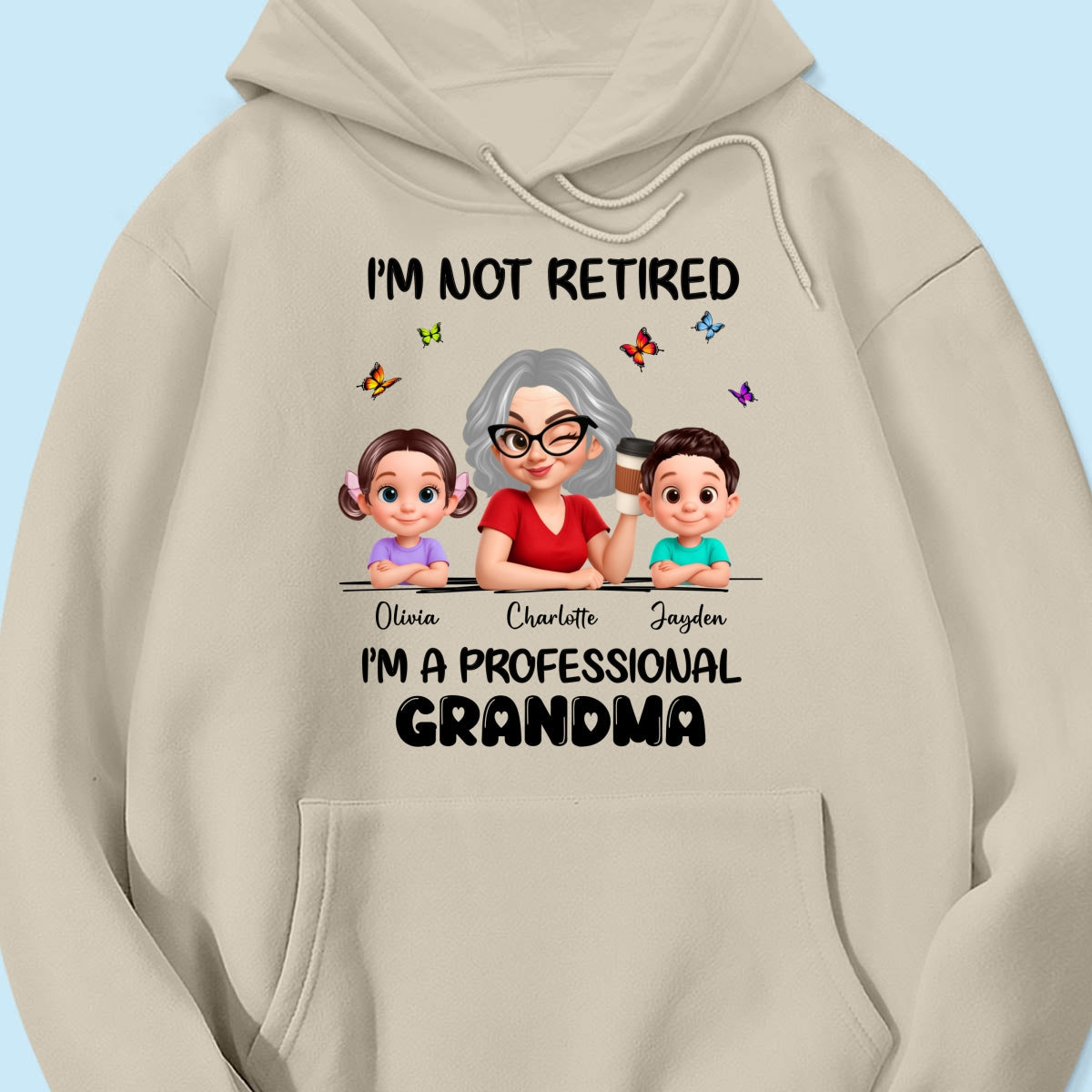 Happy Retired Professional Grandma - Personalized Shirt - Funny Retirement Gift, Gift For Grandma, Mom
