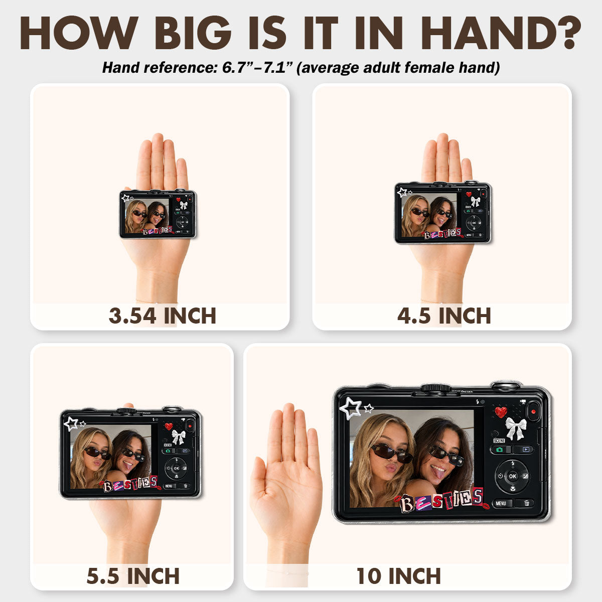 Besties Y2K Digital Camera Photo Uploaded - Personalized Acrylic Magnet