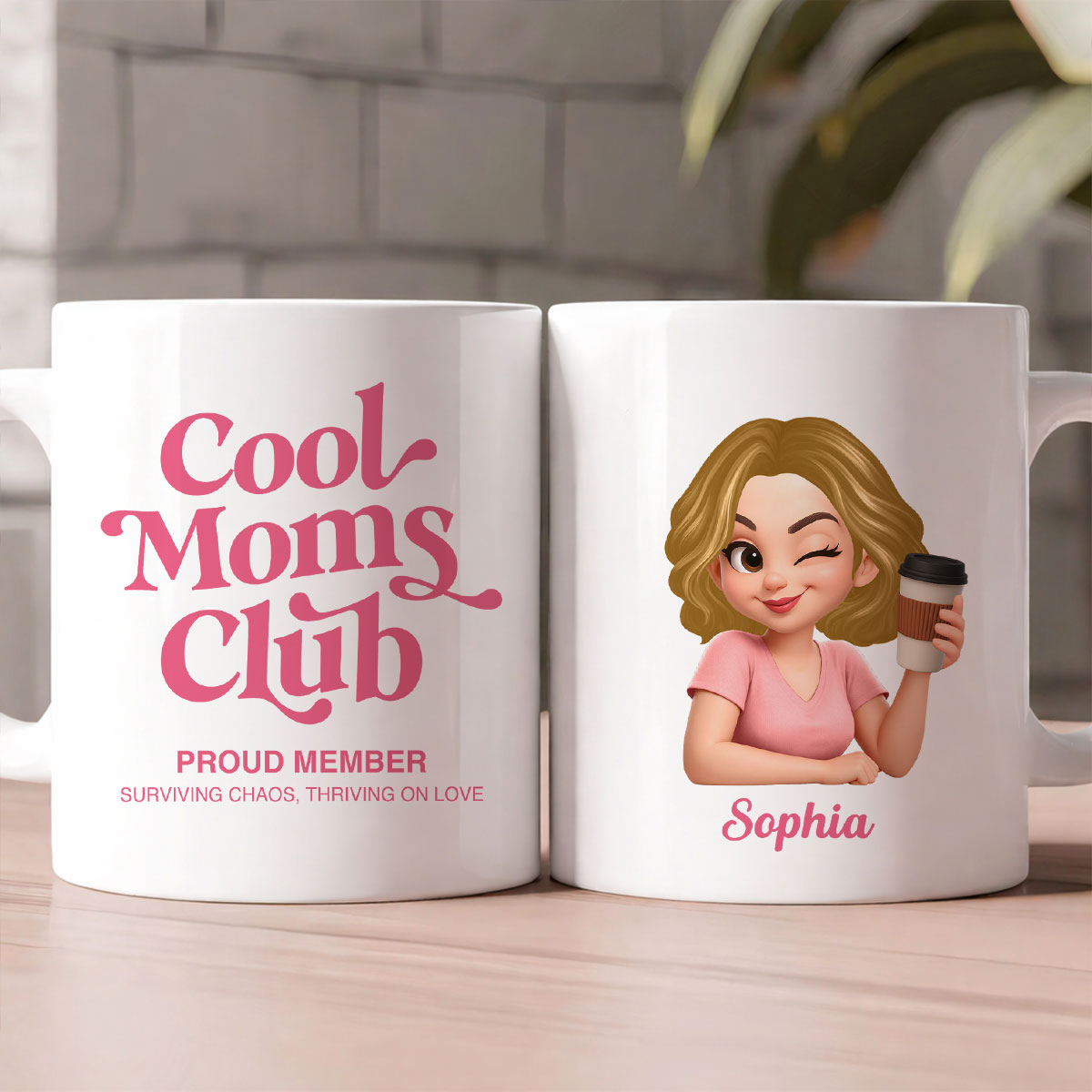 Cool Mom Club Proud Member - Personalized Mug - Mother's Day Gift for Mom, Wife