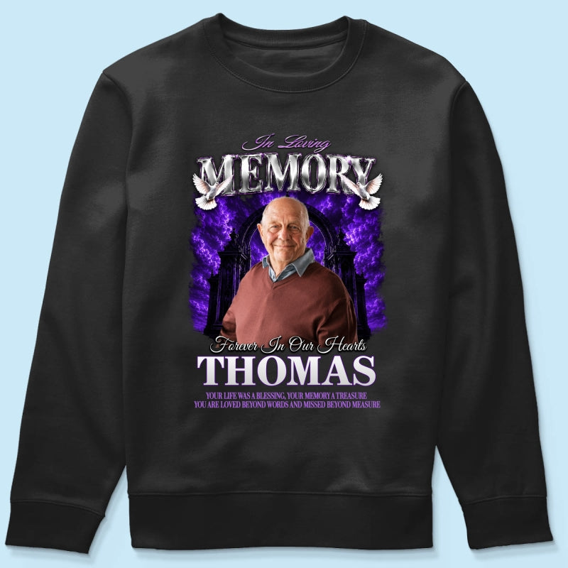 In Loving Memory Custom Photo - Personalized Shirt - Memorial Gift, Sympathy Gift, Celebration of Life
