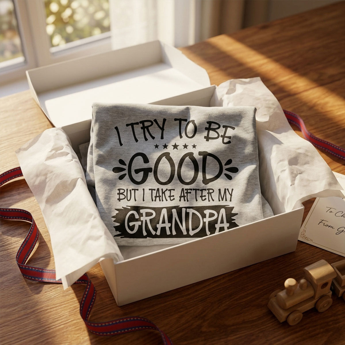 I Try To Be Good But I Take After My Grandpa Shirt For Kid