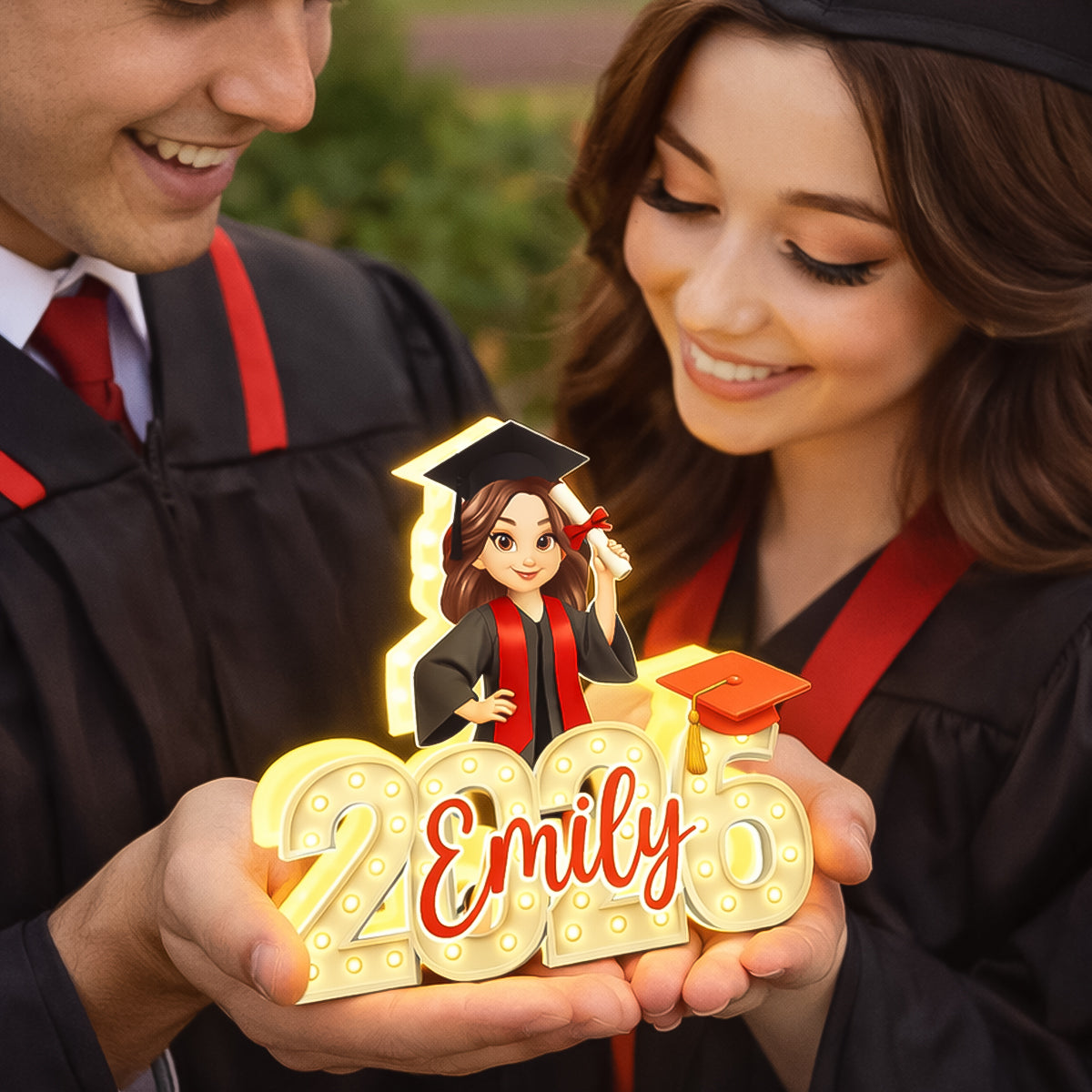 Class of 2026 Graduation Marque Pattern - Personalized Light Box - Gift for Seniors, Daughter, Son, Grandkids