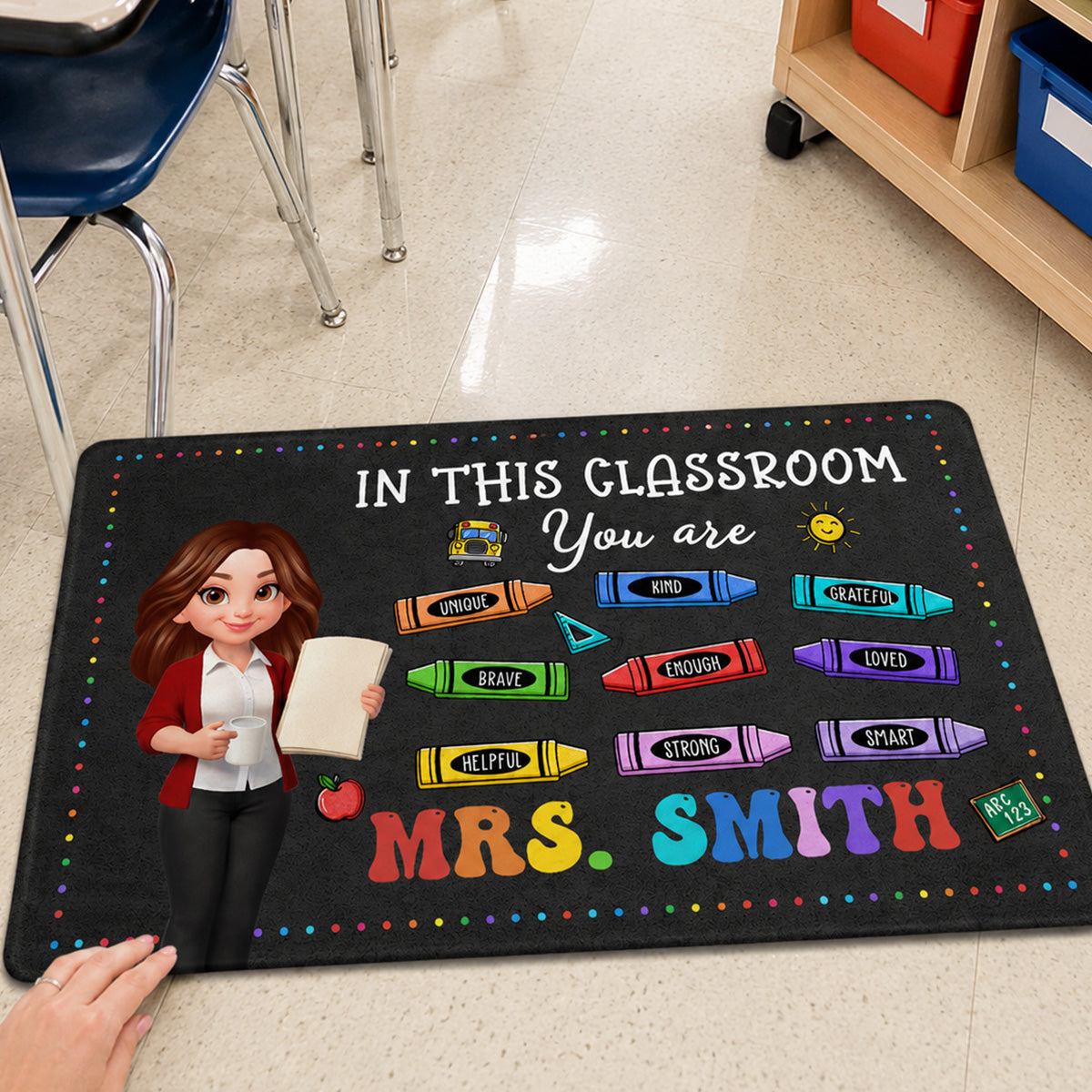 In This Classroom You Are - Personalized Doormat - Back To School Gift, Gift For Teacher