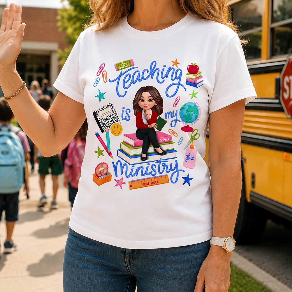 Teaching Is My Ministry - Personalized Shirt - Teacher Gift, Back To School Outfit