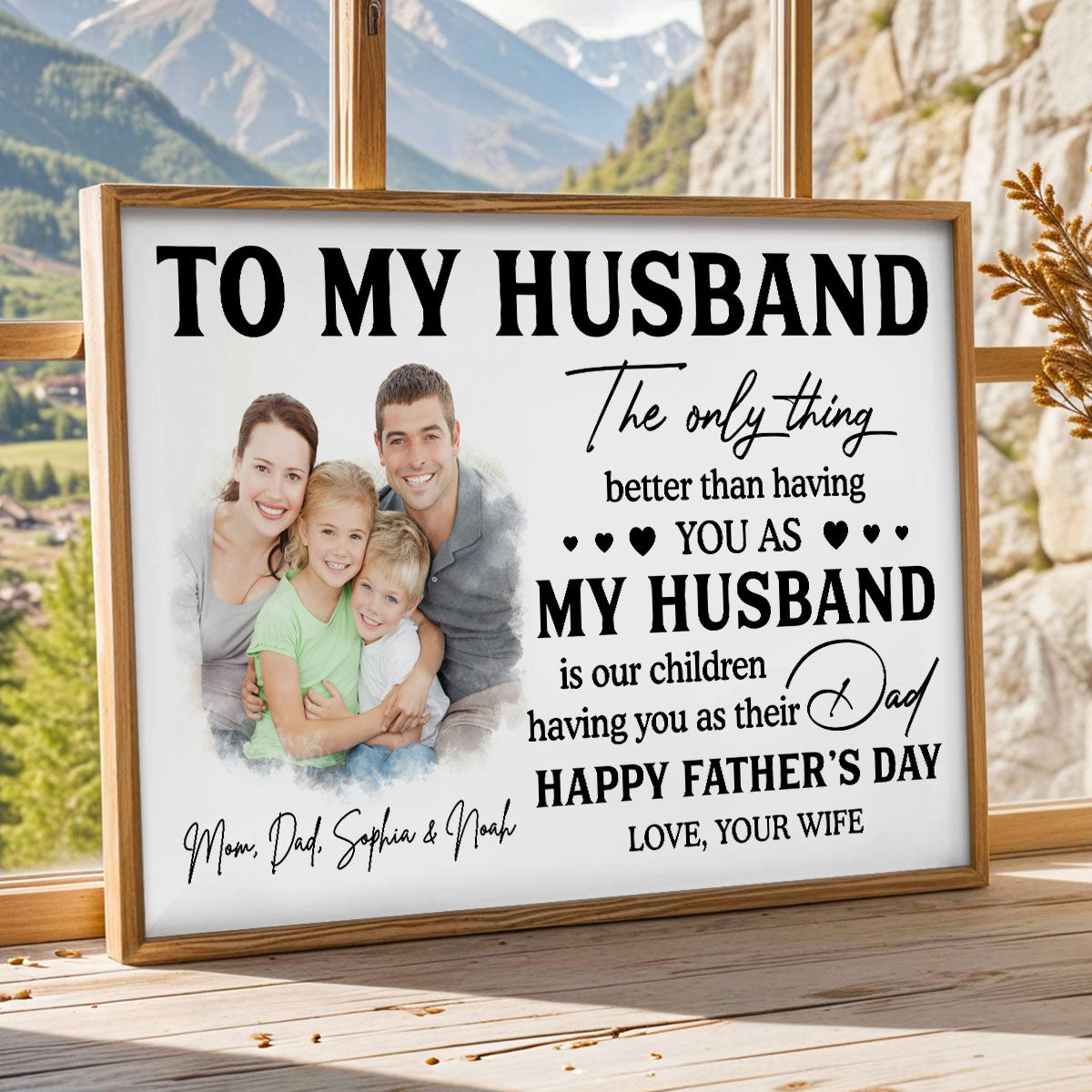Watercolor Style Custom Photo The Only Thing Better Than Having You As Husband - Personalized Poster - Father's Day Gift For Husband, Dad