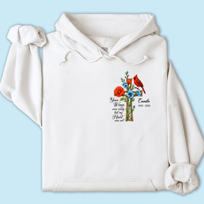 Memorial Cardinal Your Wings Were Ready - Personalized Shirt - Remembrance Gift