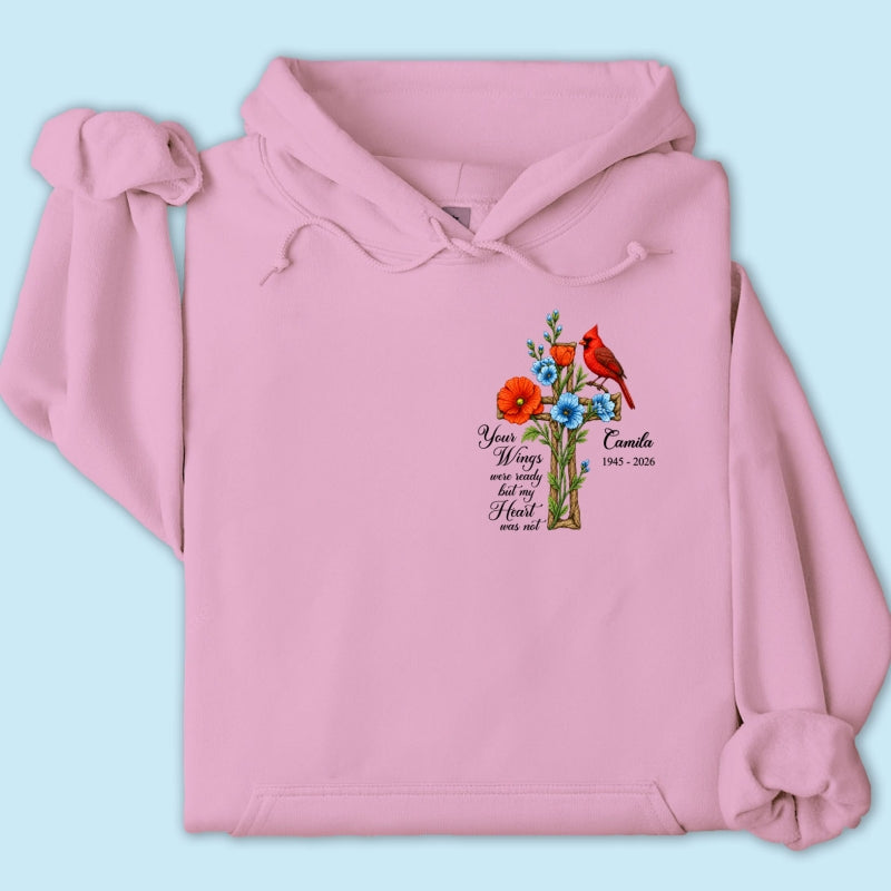 Memorial Cardinal Your Wings Were Ready - Personalized Shirt - Remembrance Gift