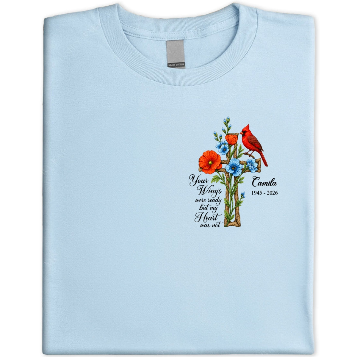 Memorial Cardinal Your Wings Were Ready - Personalized Shirt - Remembrance Gift