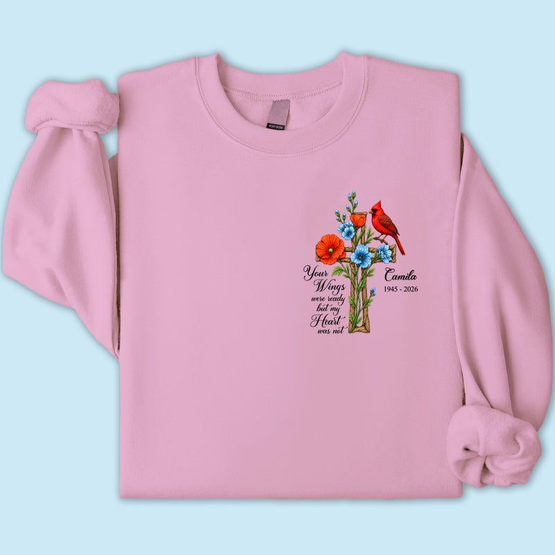 Memorial Cardinal Your Wings Were Ready - Personalized Shirt - Remembrance Gift