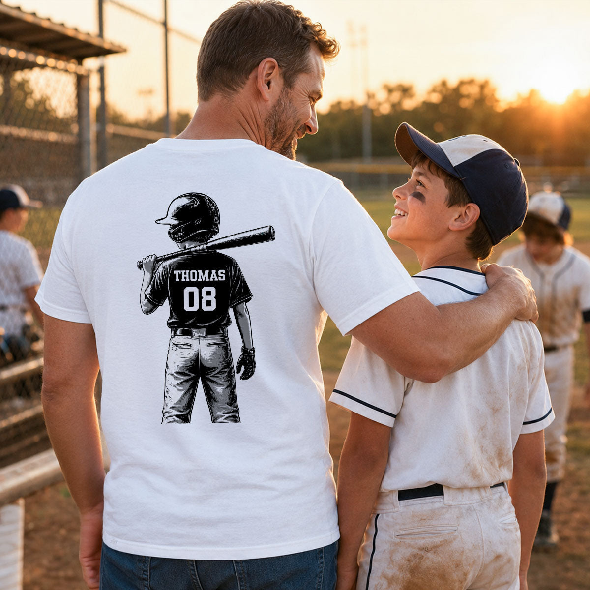 Baseball Dad Game Day - Personalized Shirt - Father's Day Gift for Dad, Husband