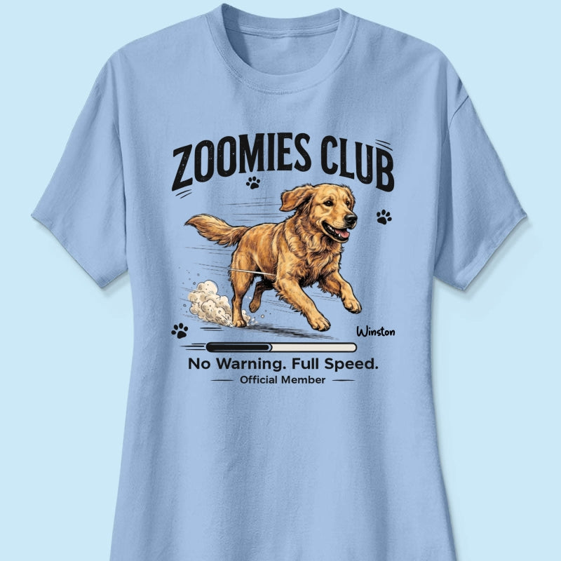 Midnight Zoomies Club Custom Pet Photo - Personalized Shirt - Funny Halloween Costume For Dog Cat Lover