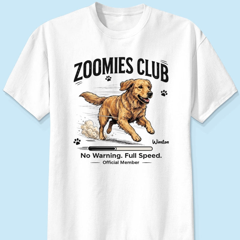 Midnight Zoomies Club Custom Pet Photo - Personalized Shirt - Funny Halloween Costume For Dog Cat Lover