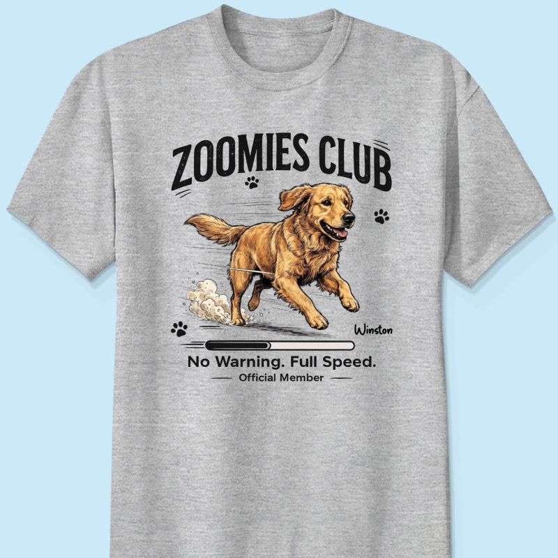 Midnight Zoomies Club Custom Pet Photo - Personalized Shirt - Funny Halloween Costume For Dog Cat Lover