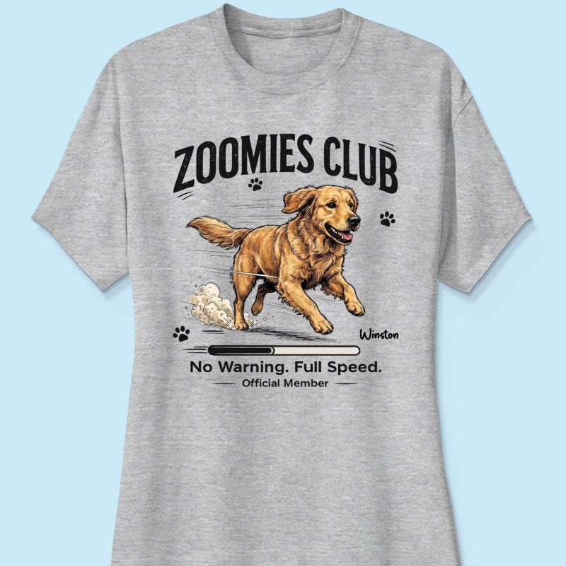 Midnight Zoomies Club Custom Pet Photo - Personalized Shirt - Funny Halloween Costume For Dog Cat Lover