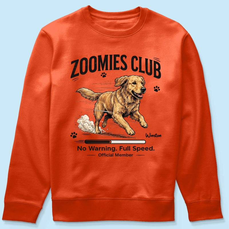 Midnight Zoomies Club Custom Pet Photo - Personalized Shirt - Funny Halloween Costume For Dog Cat Lover