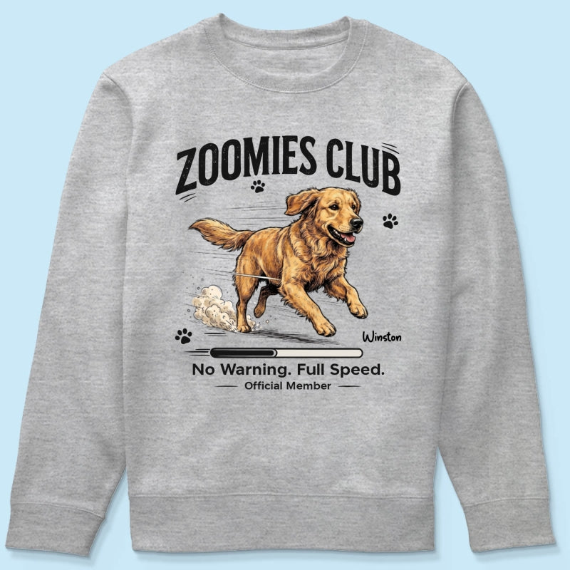 Midnight Zoomies Club Custom Pet Photo - Personalized Shirt - Funny Halloween Costume For Dog Cat Lover