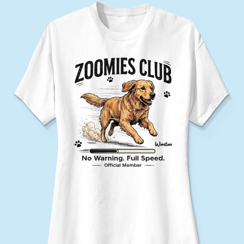Midnight Zoomies Club Custom Pet Photo - Personalized Shirt - Funny Halloween Costume For Dog Cat Lover