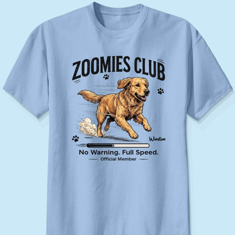 Midnight Zoomies Club Custom Pet Photo - Personalized Shirt - Funny Halloween Costume For Dog Cat Lover