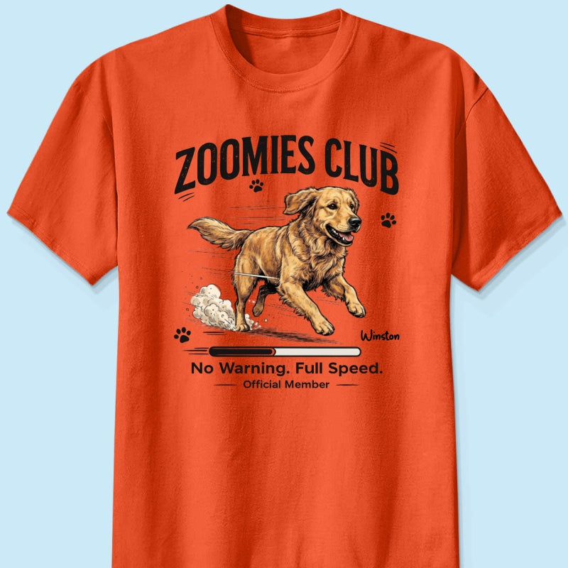 Midnight Zoomies Club Custom Pet Photo - Personalized Shirt - Funny Halloween Costume For Dog Cat Lover