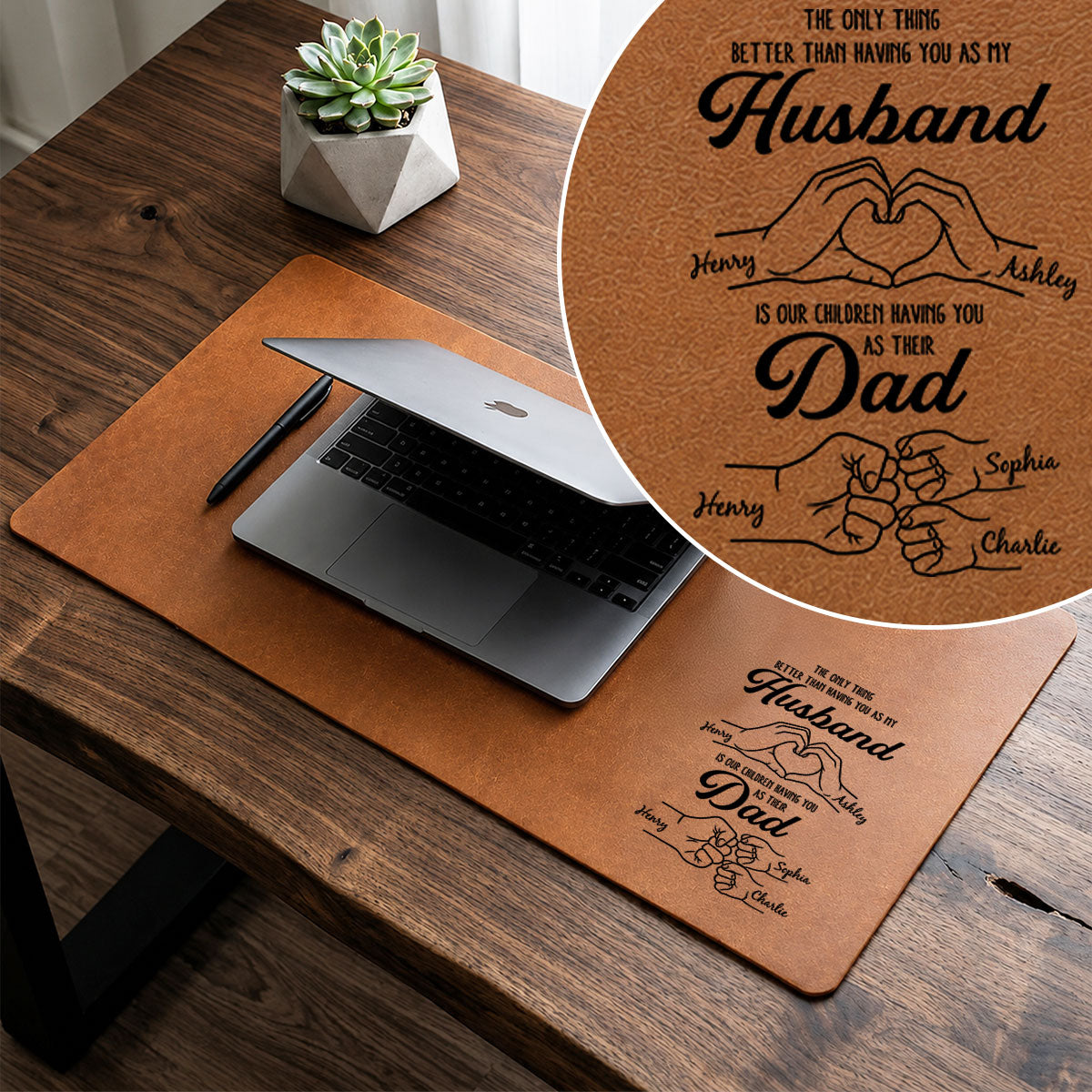 The Only Thing Better Than Having You As Husband - Personalized Desk Mat - Father's Day Gift For Husband, Dad