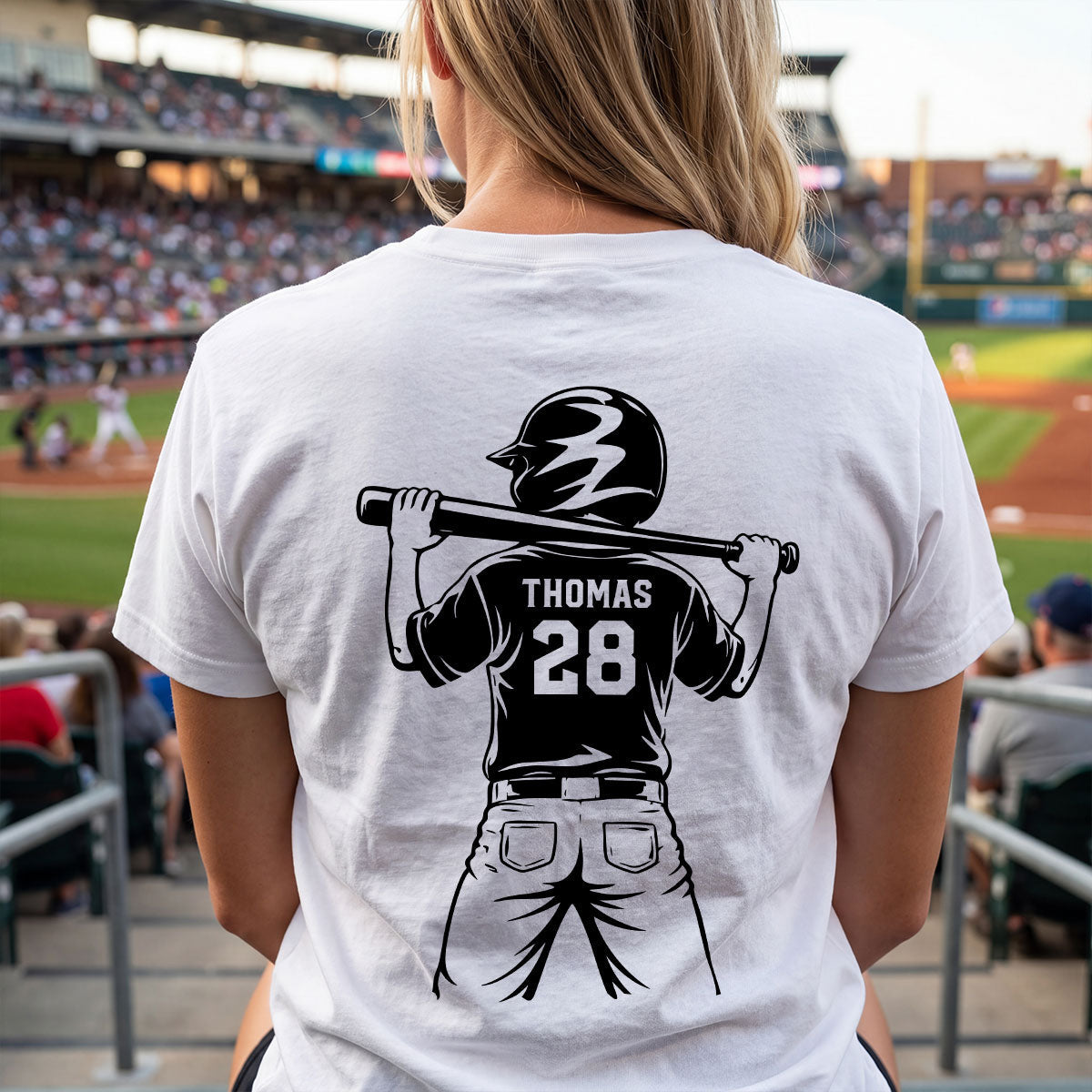 Baseball Mom Baseball Players - Personalized Personalized Double Sided Shirt- Mother's Day Gift For Baseball Mom, Wife