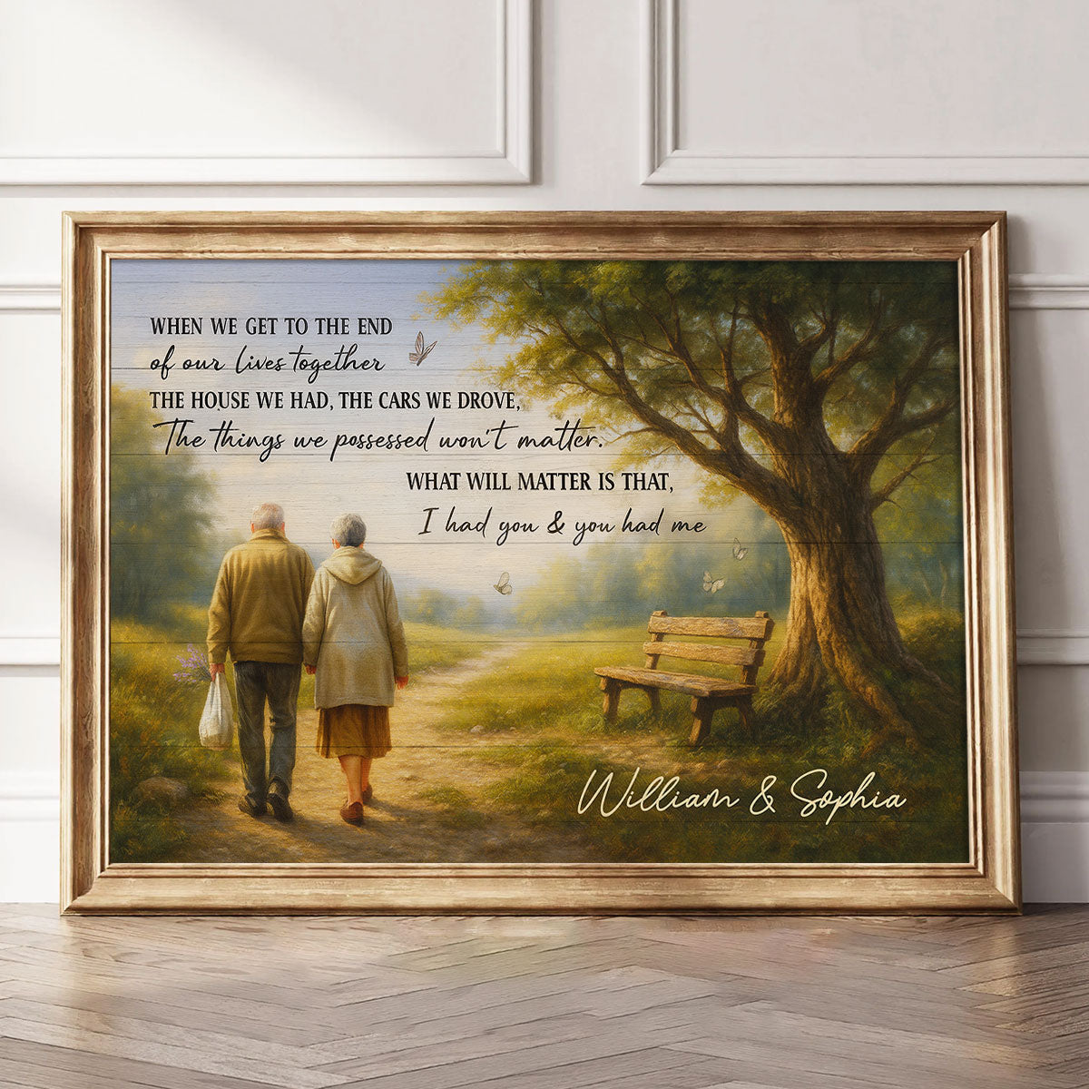 When We Get to the End of Our Lives Together Peaceful Landscape - Personalized Poster - Sentimental Gift for him, Gift for her
