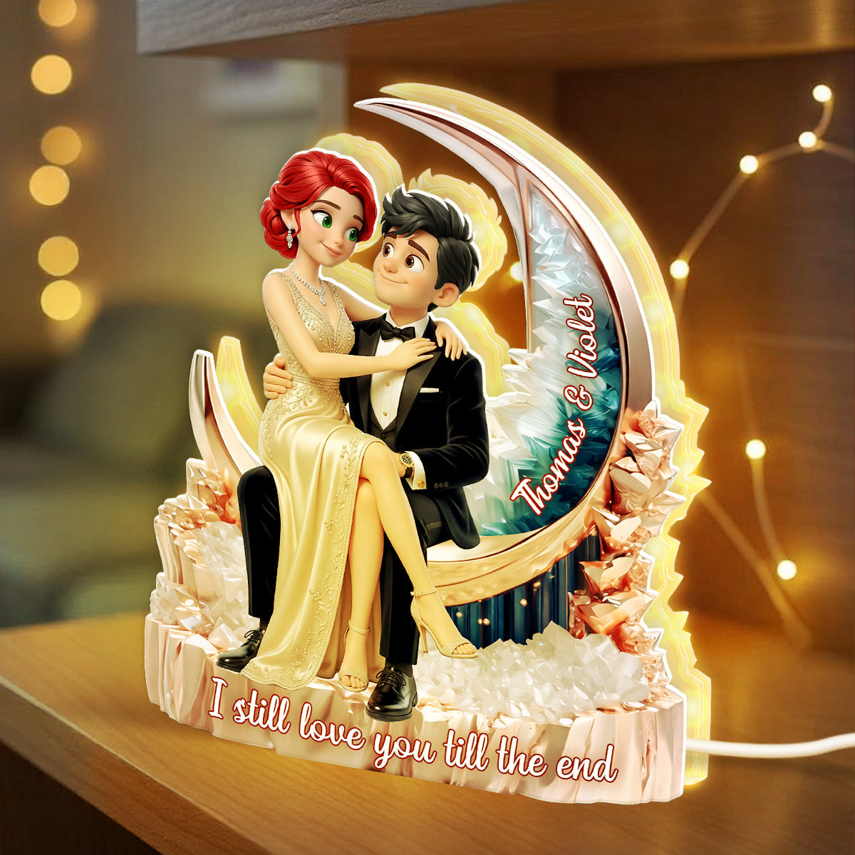 I Still Love You Till The End Romantic Couple - Personalized Light Box - Anniversary, Valentine's Day Gift, Gift For Him, Gift For Her