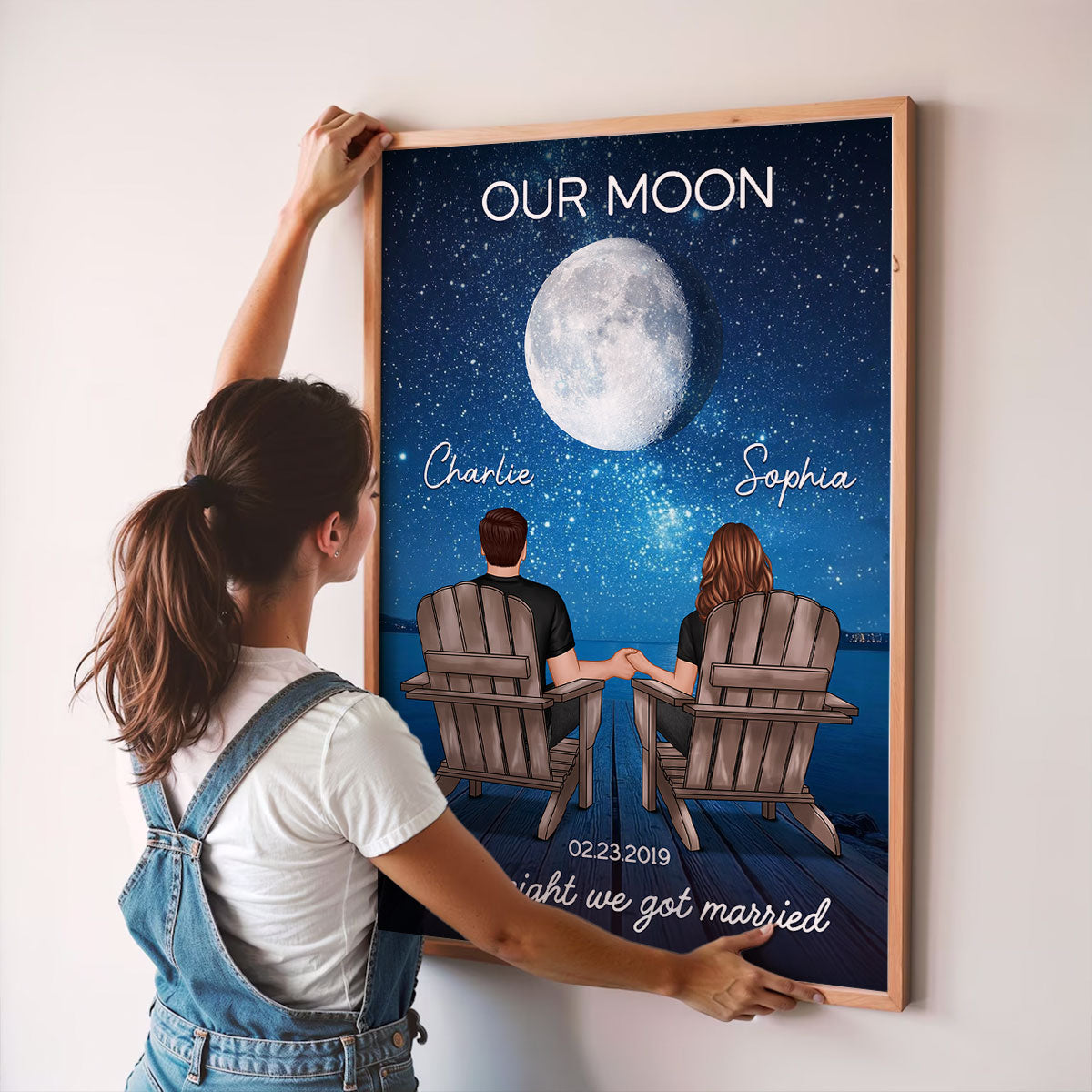 Couple We Got This Custom Moon Phase by Date - Personalized Poster - Sentimental Valentine's Day Gift for Her, for Him