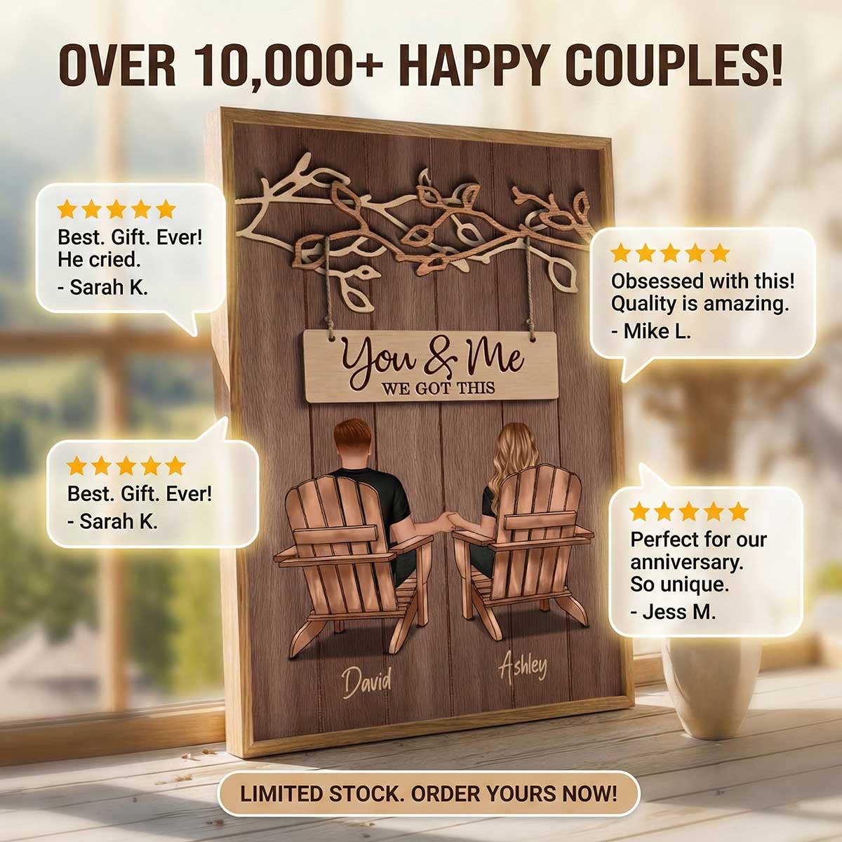 Couple Under Eternal Tree Of Love You & Me We Got This - Personalized Poster - Heartfelt Gift For Couple
