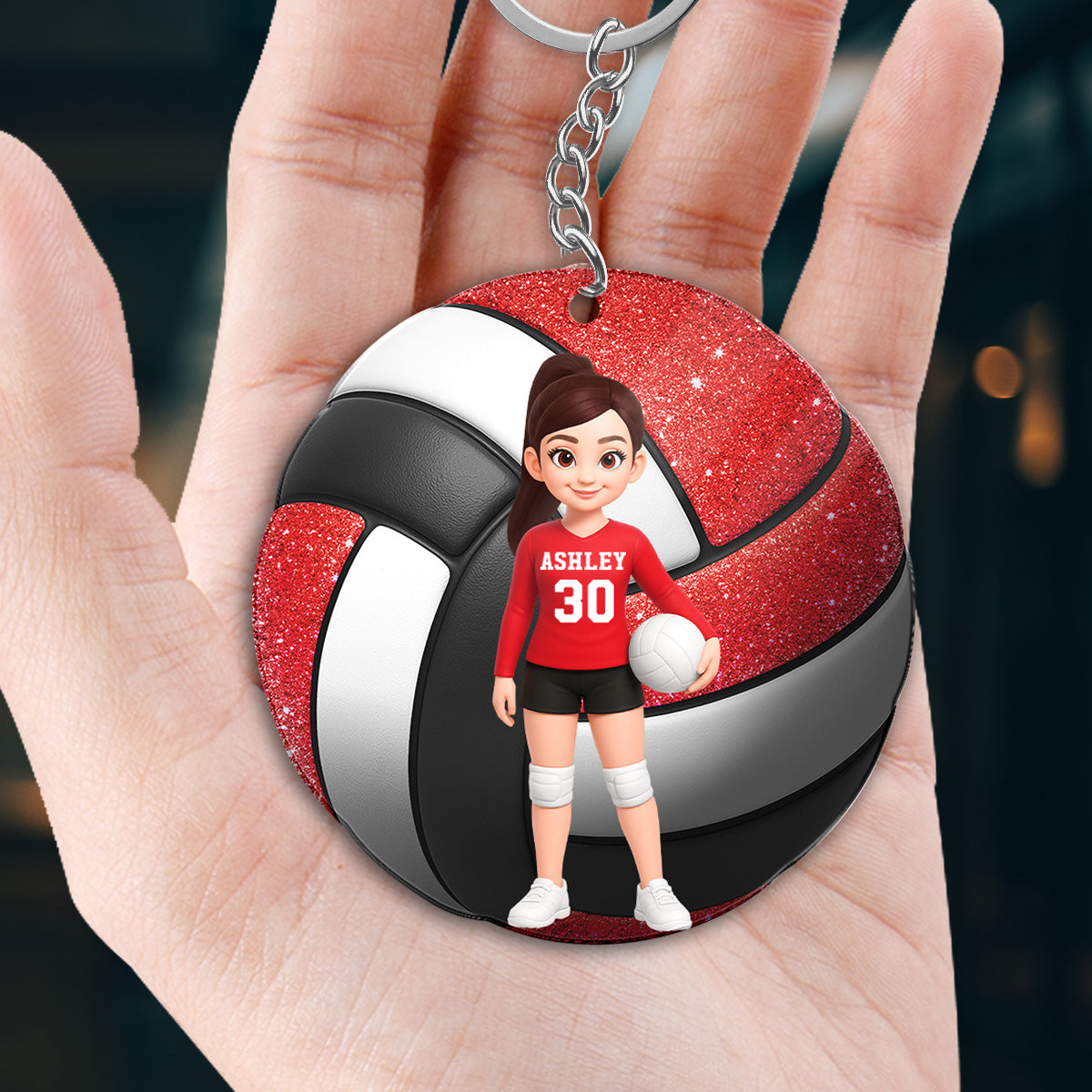 Volleyball Senior Keepsake - Personalized Acrylic Keychain - Graduation Gift For Daughter, Son Graduates, Class of 2026