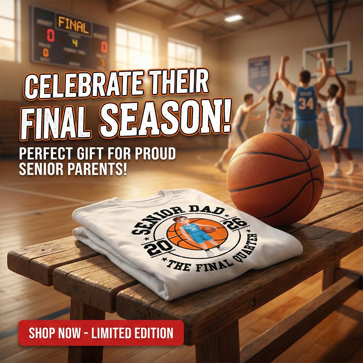 Sport Senior Proud Mom Dad Of Graduate - Personalized Shirt - Basketball, Baseball, Football