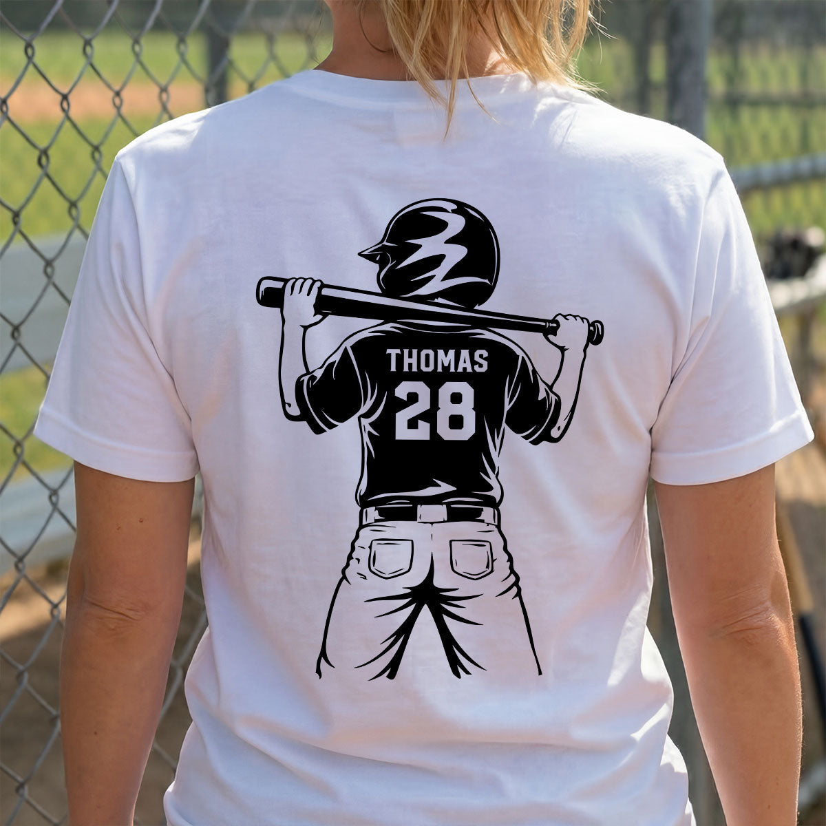 Baseball Mom Baseball Players - Personalized Personalized Double Sided Shirt- Mother's Day Gift For Baseball Mom, Wife
