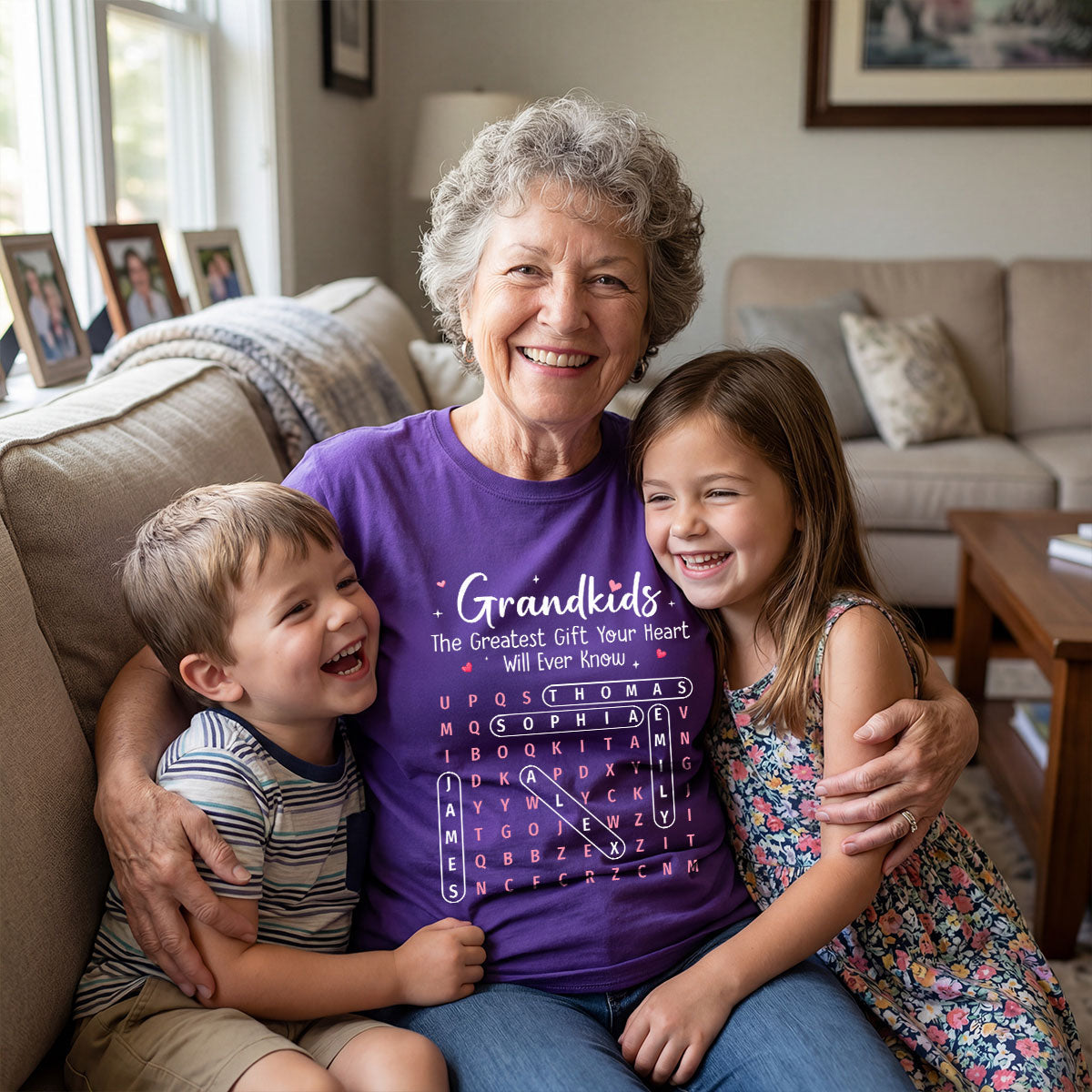 The Greatest Gift You Ever Know Word Search Puzzle Art - Personalized Shirt - Gift For Grandma