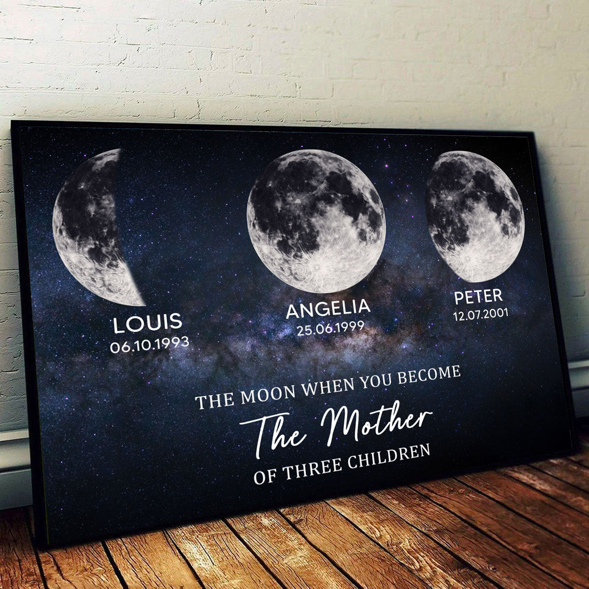 Mom Sky Moon Phase - Personalized Poster - Sentimental Mother's Day Gift for Mom