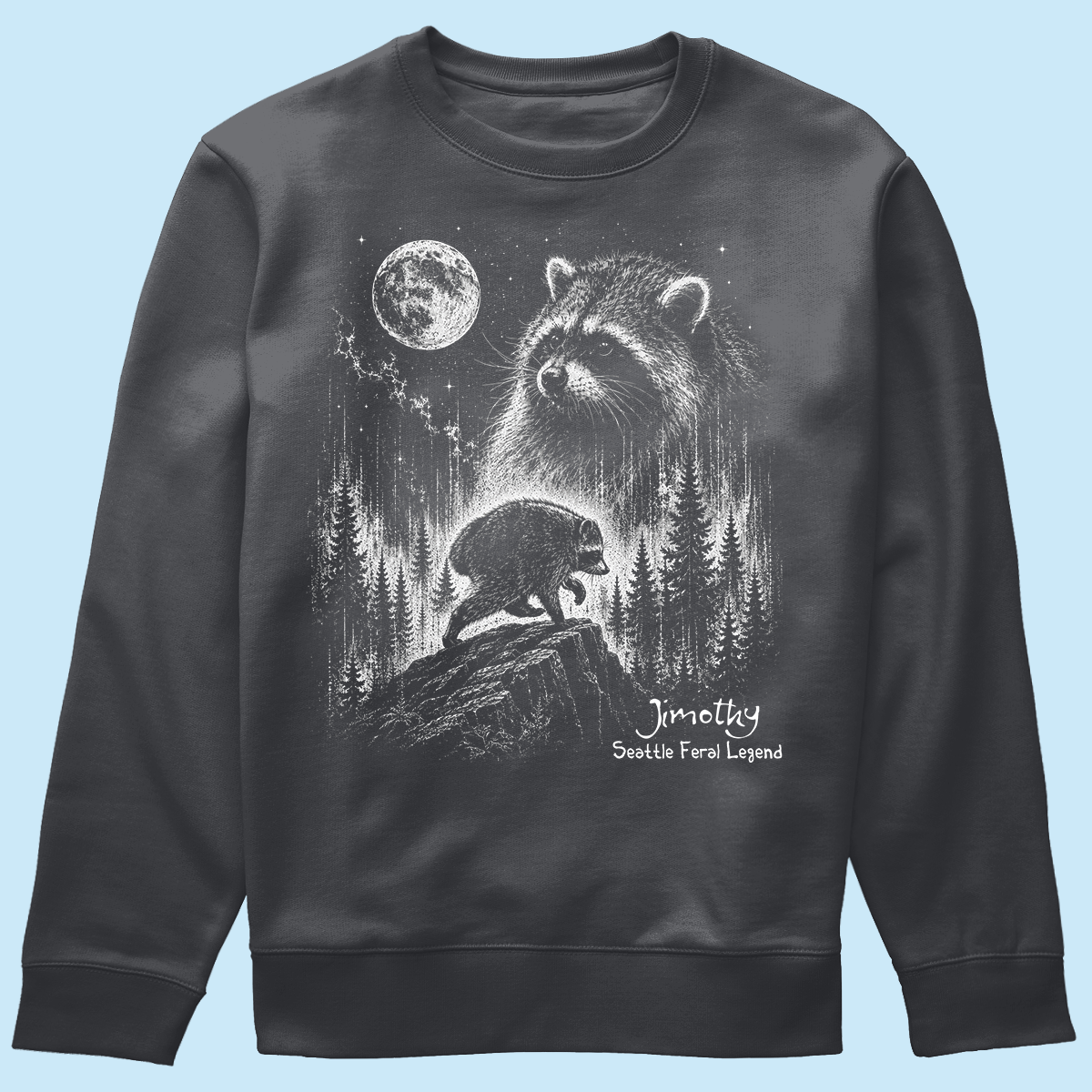 Trending Viral Retro Vintage Jimothy Raccoon Shirt - Trending 2026 Seattle Feral Legend Shirt