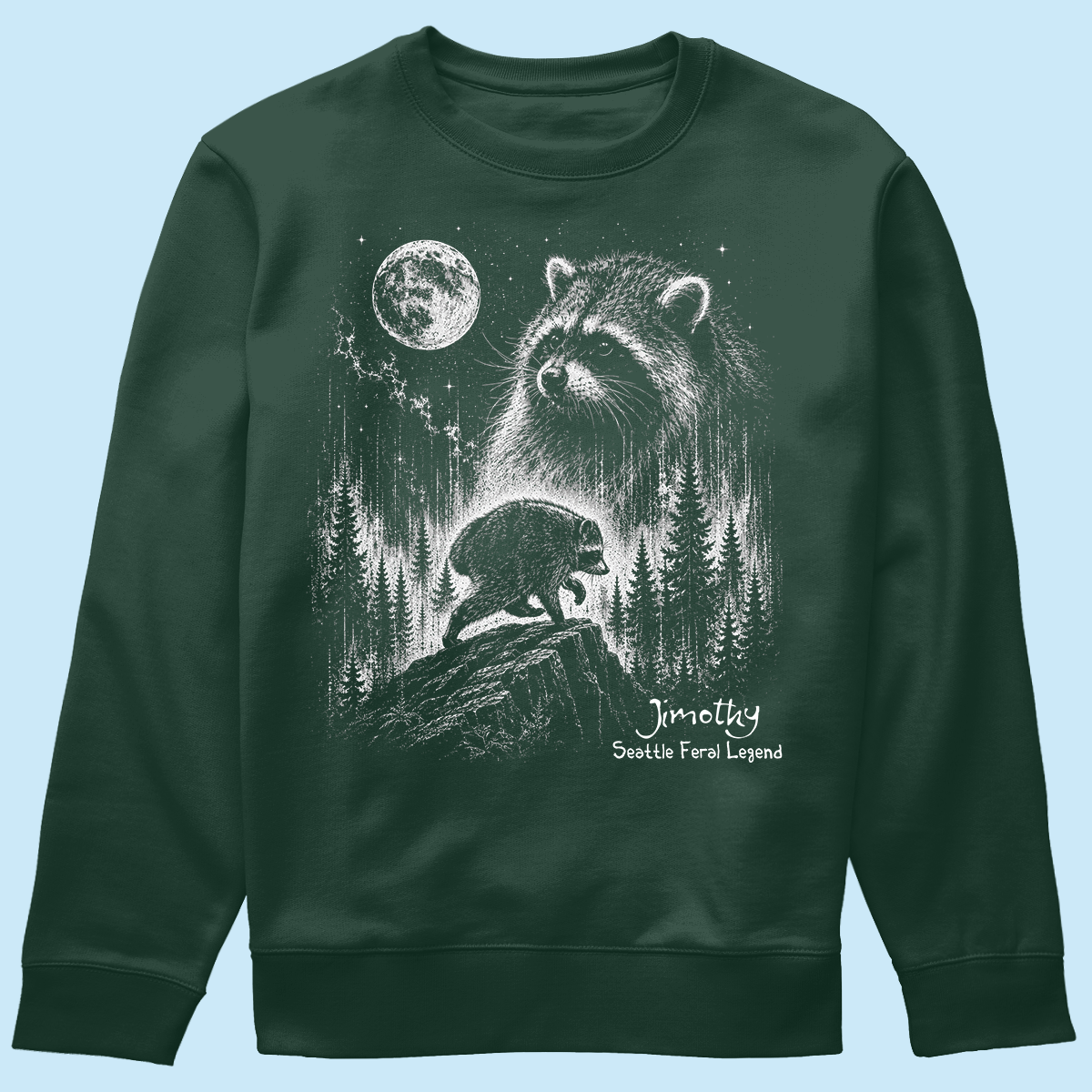 Trending Viral Retro Vintage Jimothy Raccoon Shirt - Trending 2026 Seattle Feral Legend Shirt