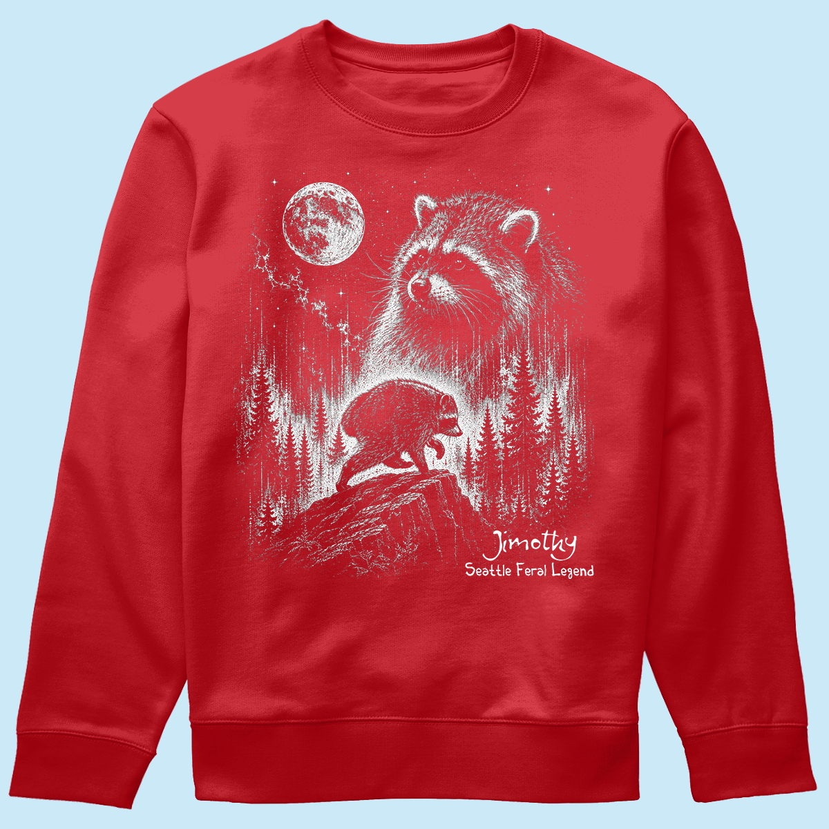 Trending Viral Retro Vintage Jimothy Raccoon Shirt - Trending 2026 Seattle Feral Legend Shirt