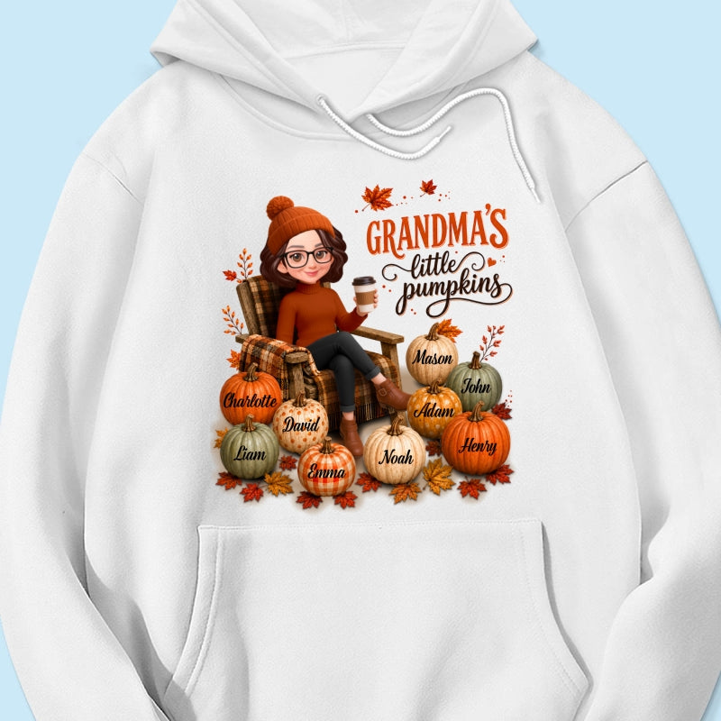 Grandma's Little Pumpkins - Personalized Shirt - Trendy Fall Tee for Grandma