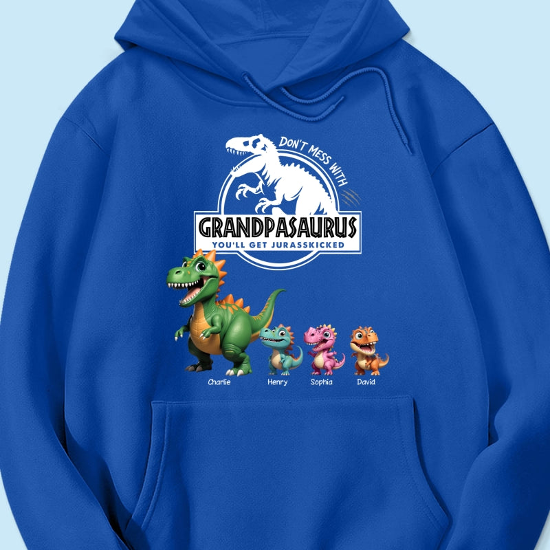 Don't Mess With Grandpasaurus Dinosaurs - Personalized Shirt - Father's Day Gift For Grandpa, Dad, Husband