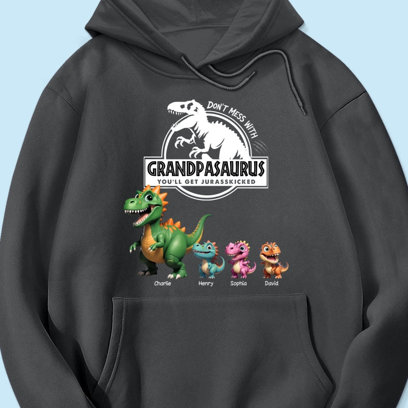 Don't Mess With Grandpasaurus Dinosaurs - Personalized Shirt - Father's Day Gift For Grandpa, Dad, Husband