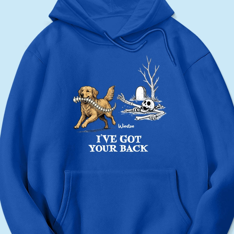 I've Got Your Back Funny Custom Photo Dog Stealing Backbone - Personalized Shirt - Funny Halloween Costume For Dog Lovers