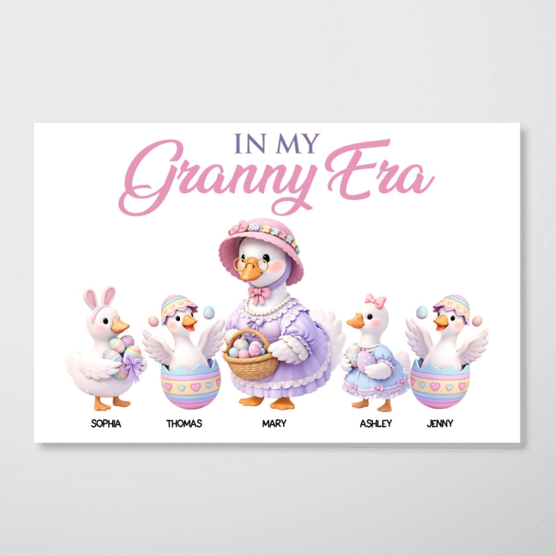 In My Granny Era - Personalized Poster - Easter Decor Gift For Grandma