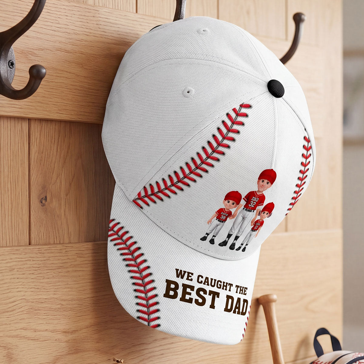 We Caught The Best Baseball Dad - Personalized Classic Cap - Father's Day Gift For Baseball Dad, Husband