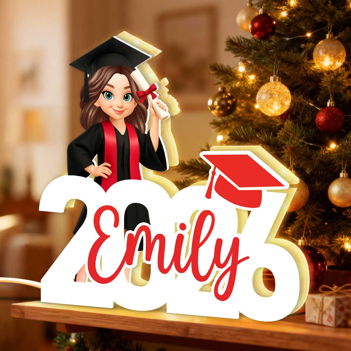 Graduation Senior - Personalized Light Box - Christmas Gift For Graduates