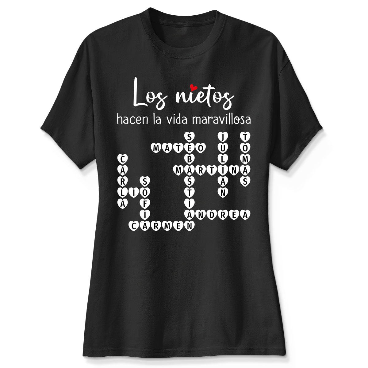 The Greatest Gift You Ever Know Crossword Puzzle Art - Personalized Shirt - Spanish Ver