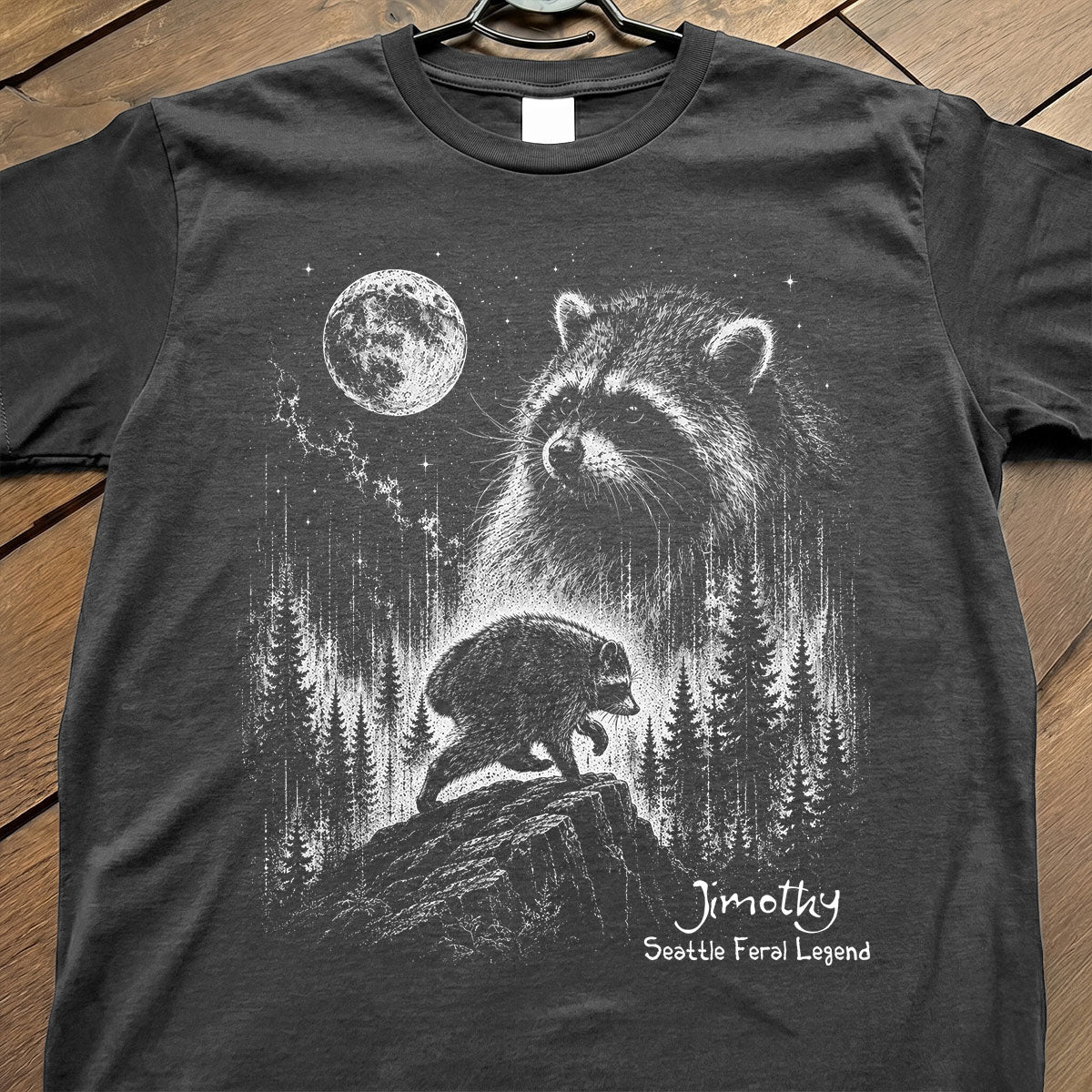 Trending Viral Retro Vintage Jimothy Raccoon Shirt - Trending 2026 Seattle Feral Legend Shirt