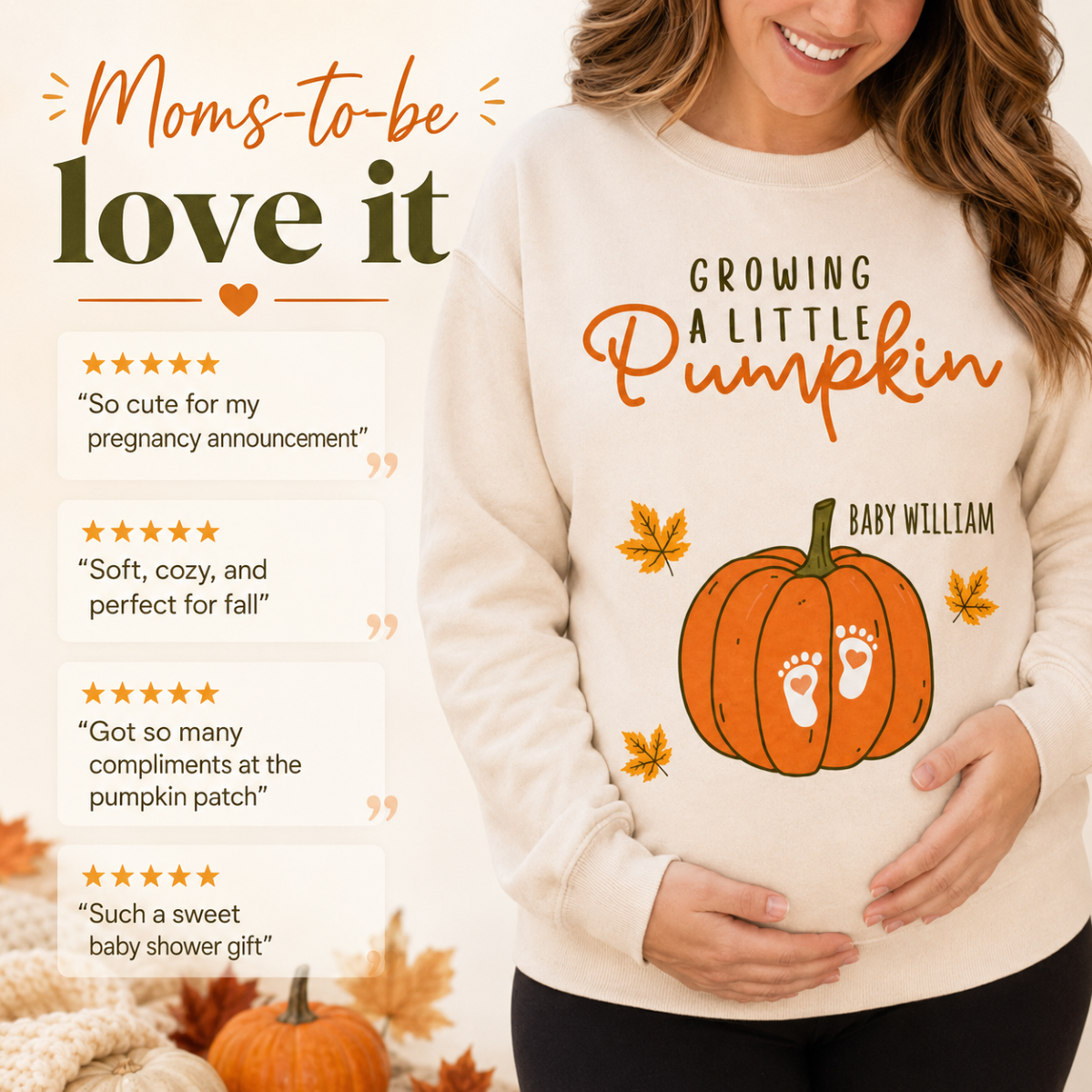 Trending Growing A Little Pumpkin - Personalized Shirt - Fall Season Gift For Wife, Daughter