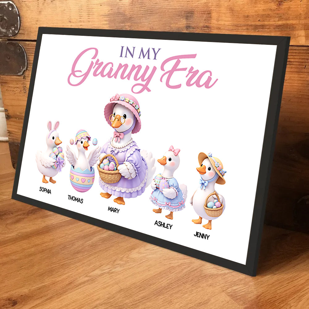 In My Granny Era - Personalized Poster - Easter Decor Gift For Grandma